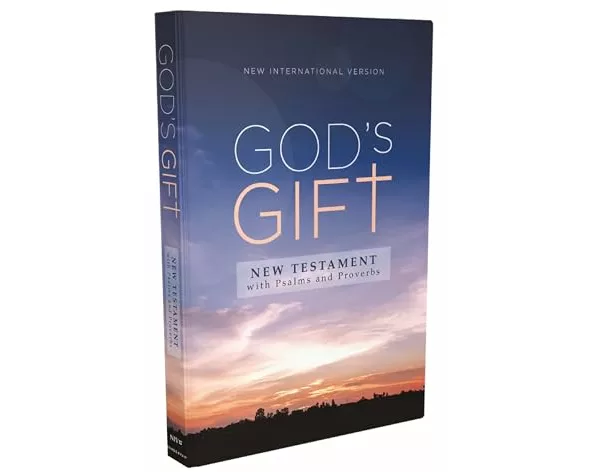 NIV, God's Gift New Testament with Psalms and Proverbs, Pocket-Sized, Paperback, Comfort Print