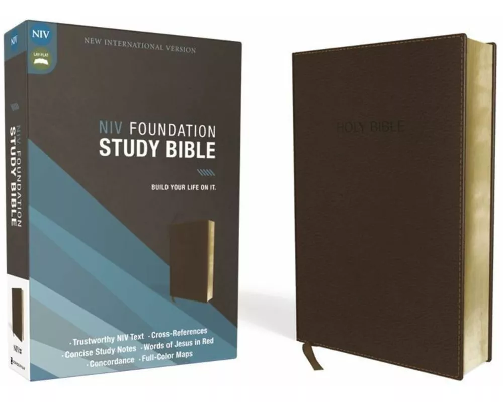 NIV, Foundation Study Bible, Hardcover, Red Letter Edition