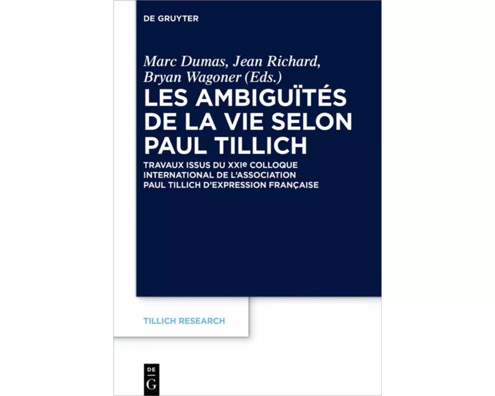 Les ambiguïtés de la vie selon Paul Tillich