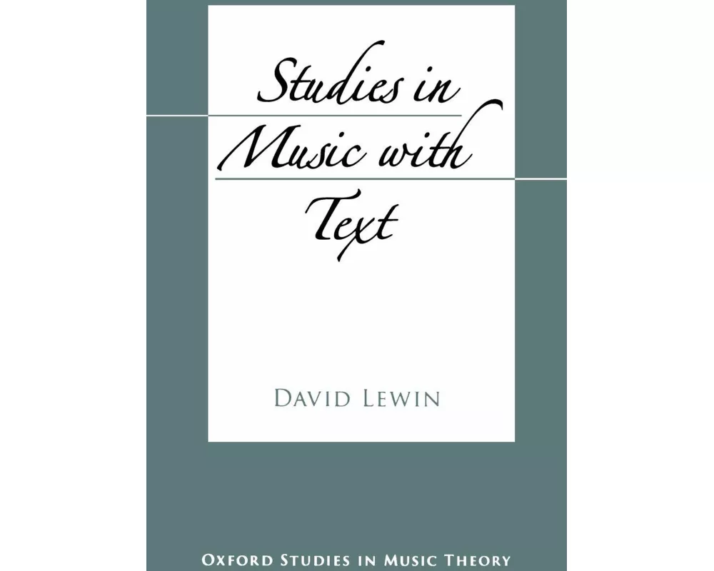 Studies in Music with Text