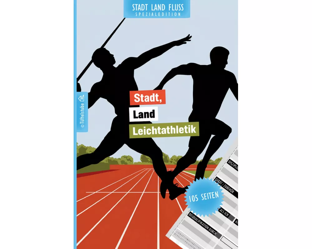 Stadt, Land, Leichtathletik - 105 Seiten - Stadt-Land-Fluss-Spezialedition für Läufer, Sprinter, Zehnkämpfer