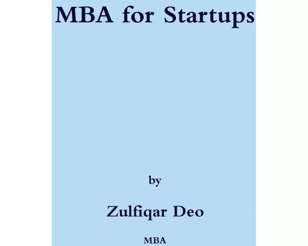 MBA for Startups
