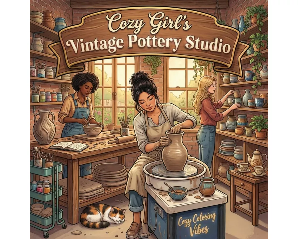 Cozy Girl's Vintage Pottery Studio