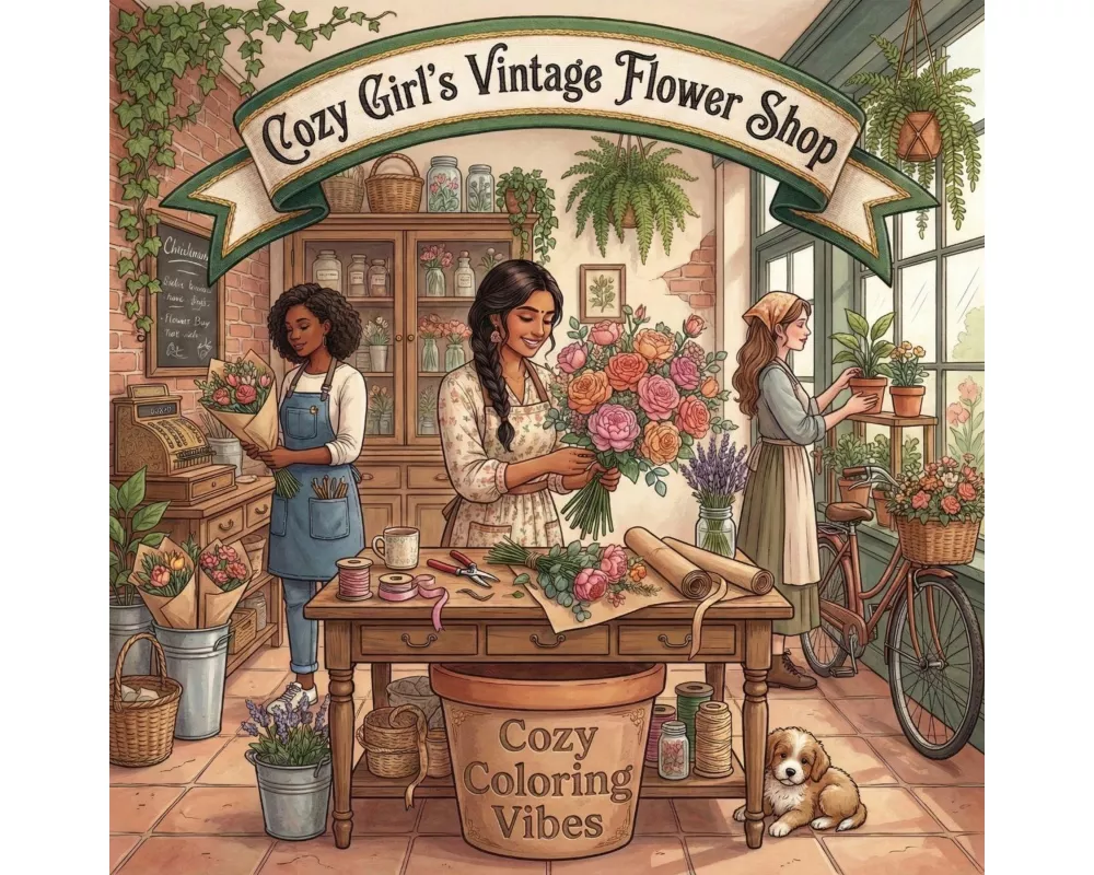 Cozy Girl's Vintage Flower Shop
