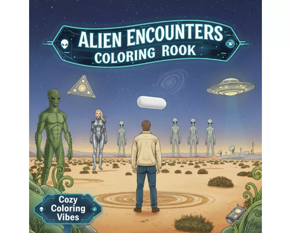 Alien Encounters Coloring Book