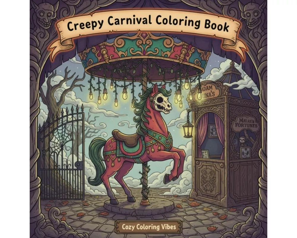 Creepy Carnival Coloring Book
