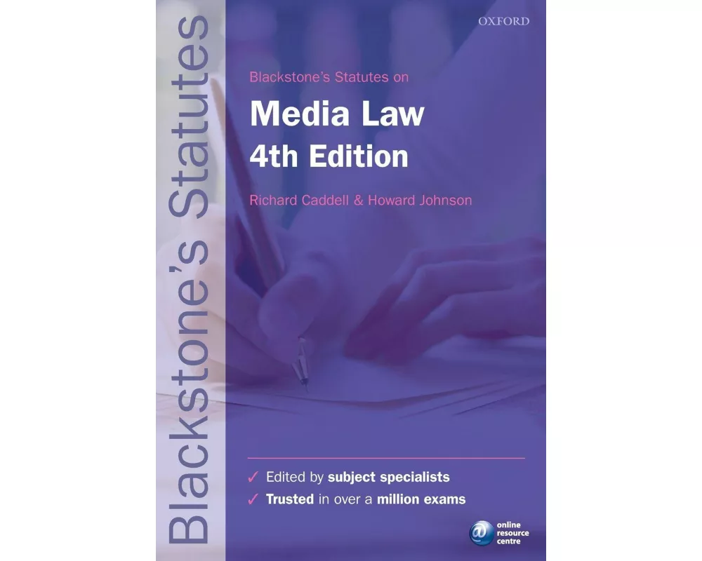 Blackstone's Statutes on Media Law