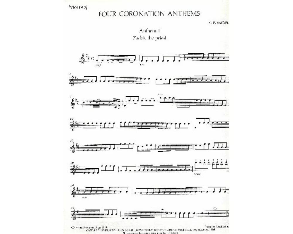 Four Coronation Anthems