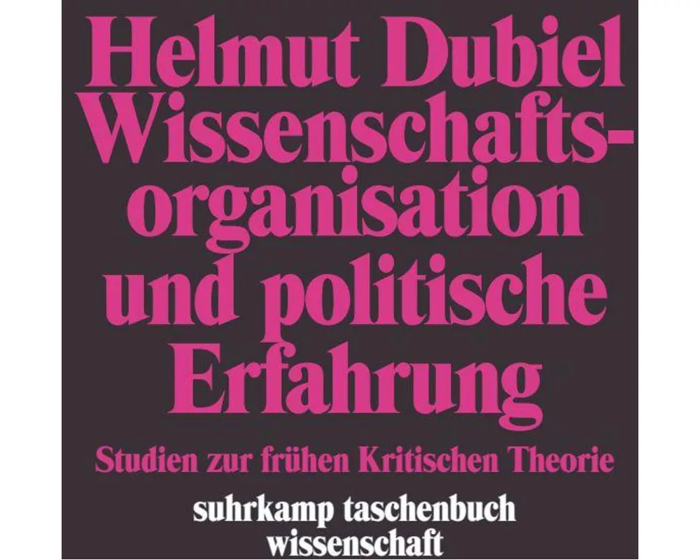 Wissenschaftsorganisation und politische Erfahrung