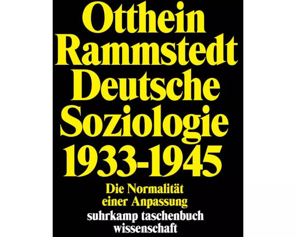 Deutsche Soziologie 1933–1945