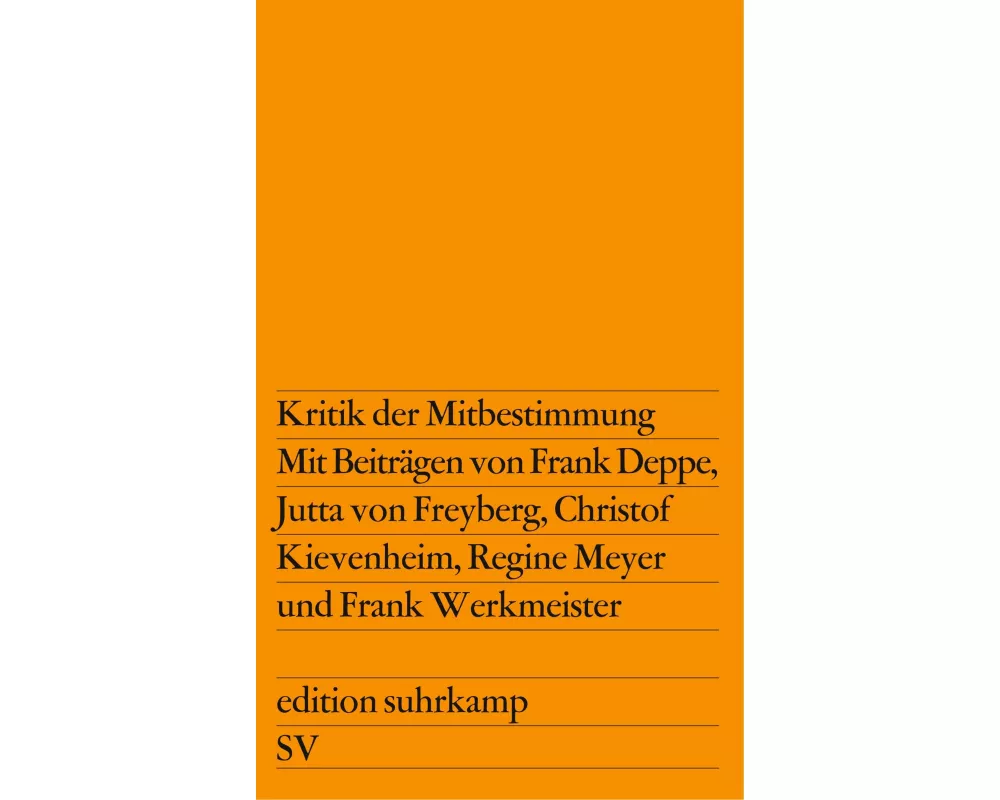 Kritik der Mitbestimmung