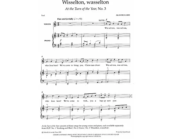 Wisselton, wasselton (No. 3 of At the Turn of the Year)