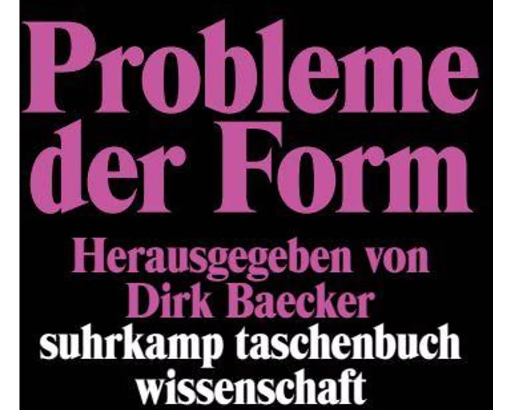 Probleme der Form