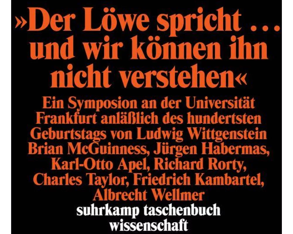Der Löwe spricht... und wir können ihn nicht verstehen