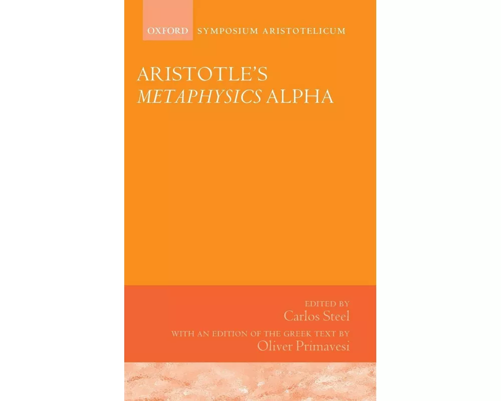 Aristotle's Metaphysics Alpha