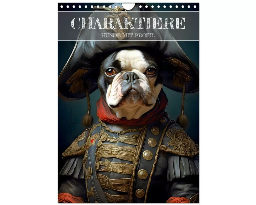 CHARAKTIERE Hunde mit Profil (Wandkalender 2026 DIN A4 hoch), CALVENDO Monatskalender