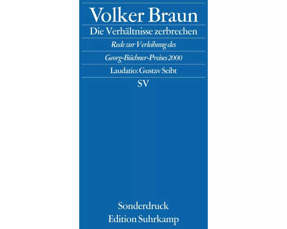 Die Verhältnisse zerbrechen