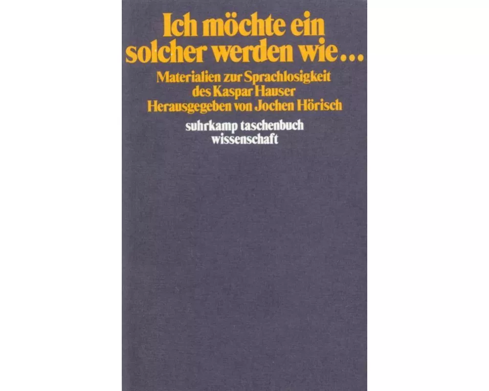 Ich möchte ein solcher werden wie