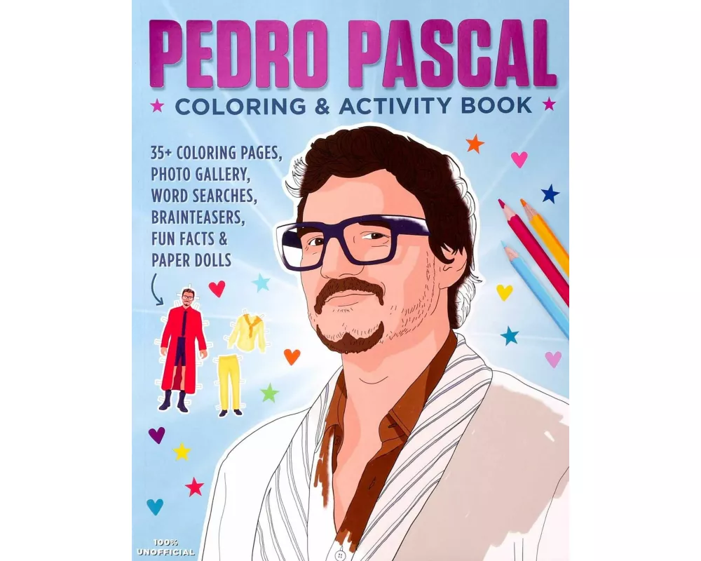 Pedro Pascal Coloring & Activity Book