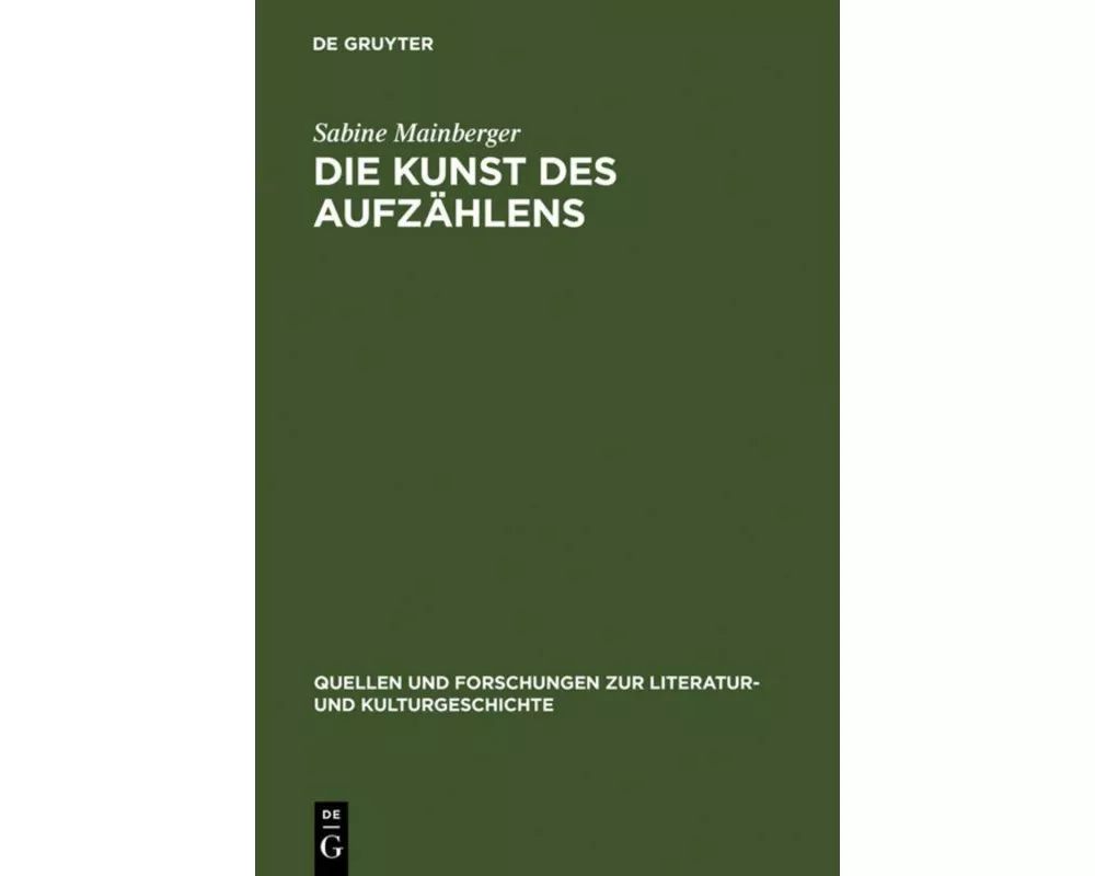 Die Kunst des Aufzählens