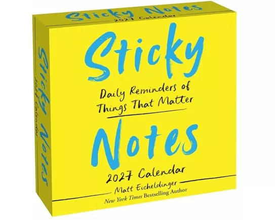 Sticky Notes 2027 Day-to-Day Calendar