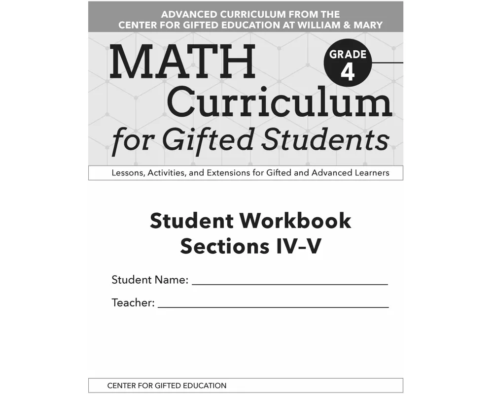 Math Curriculum for Gifted Students