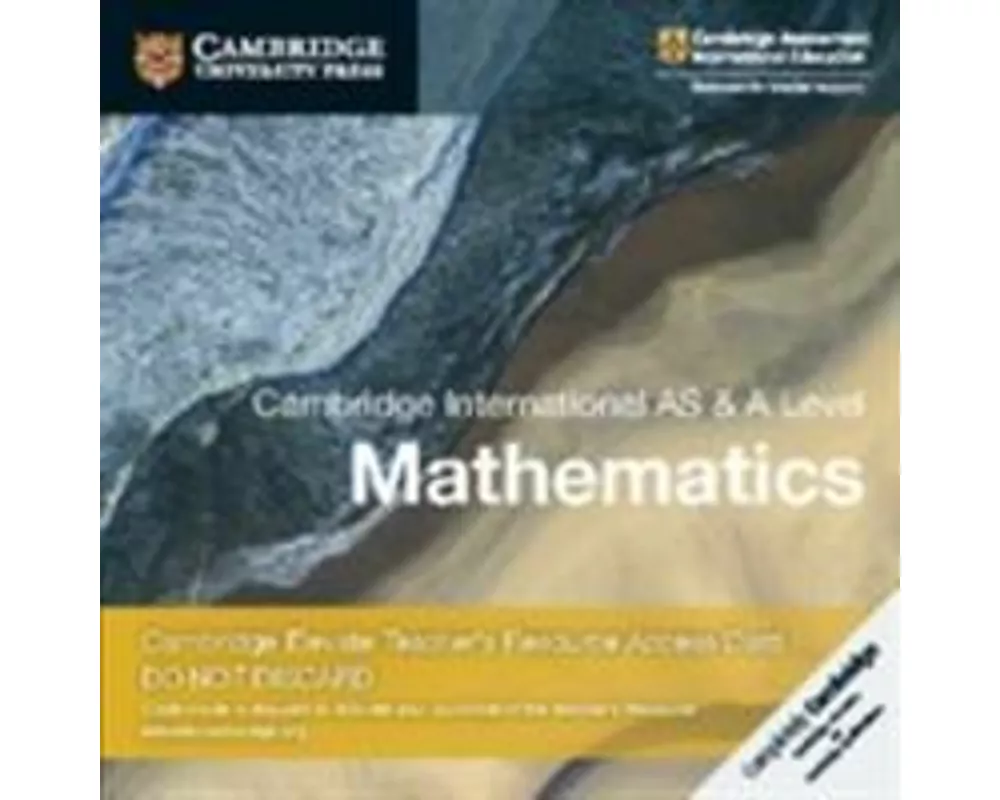 Cambridge International AS & A Level Mathematics Digital Teacher's Resource Access Card