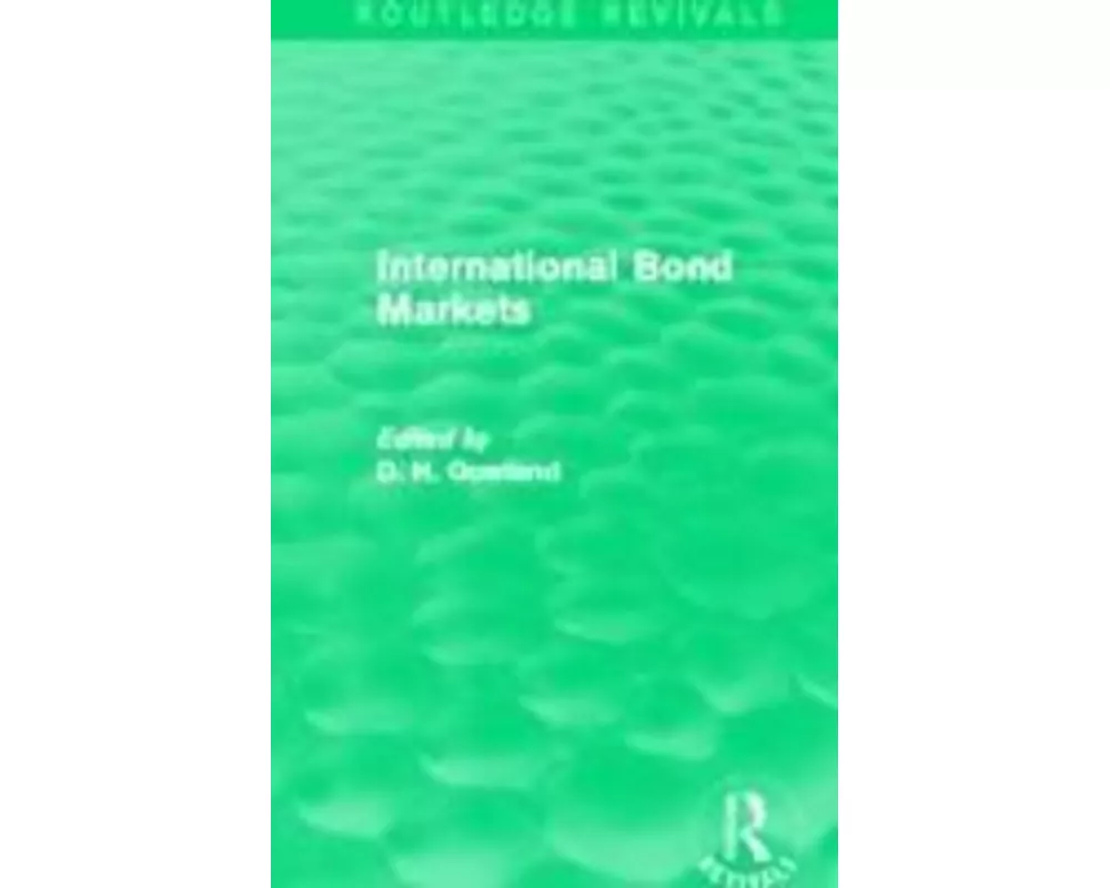 International Bond Markets (Routledge Revivals)