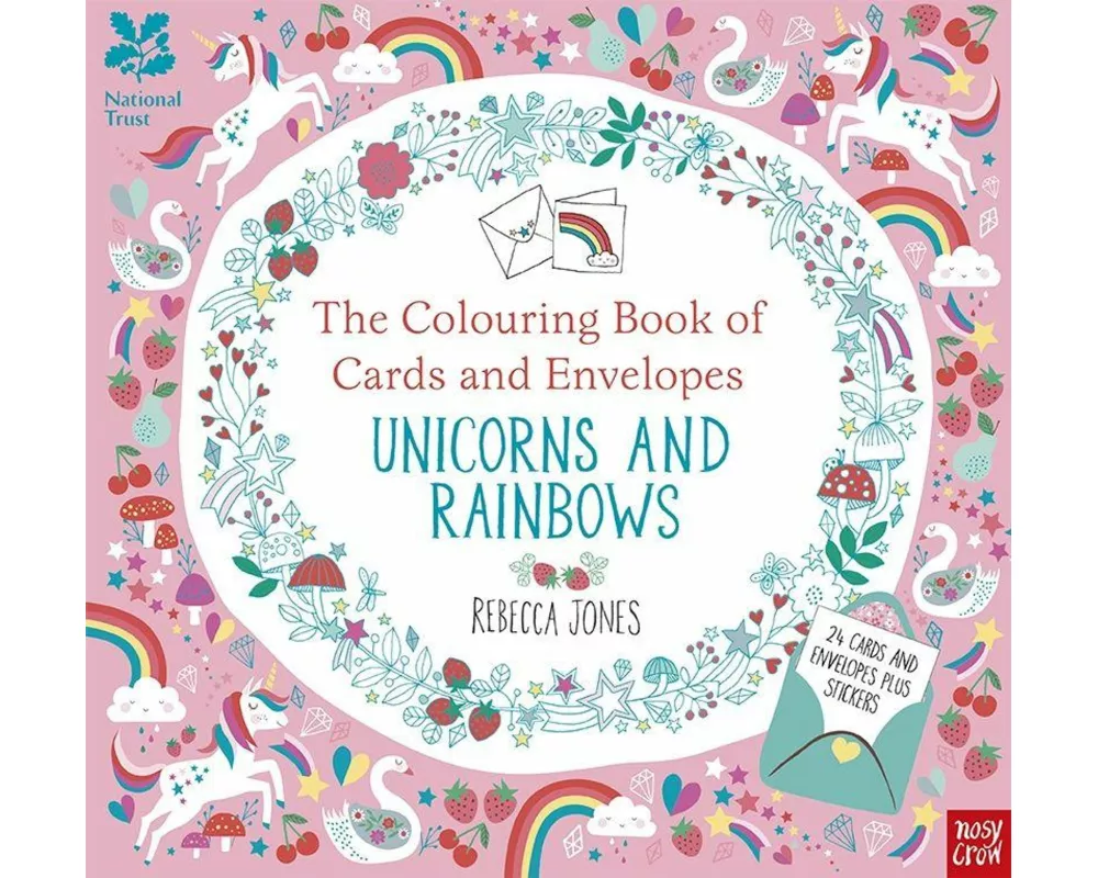 National Trust: The Colouring Book of Cards and Envelopes – Unicorns and Rainbows