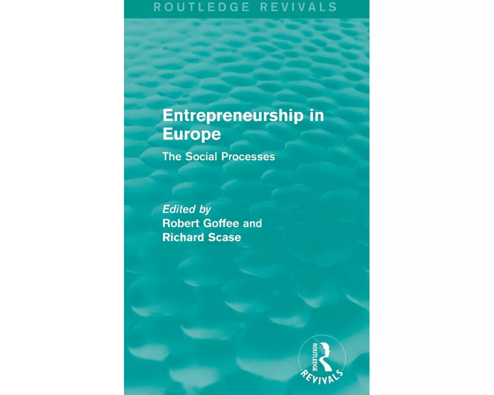 Entrepreneurship in Europe (Routledge Revivals)