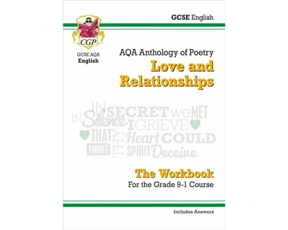 GCSE English Literature AQA Poetry Workbook: Love & Relationships Anthology (includes Answers)