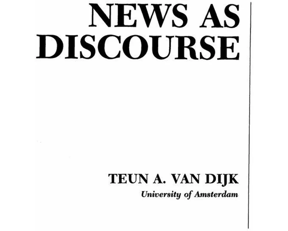 News As Discourse