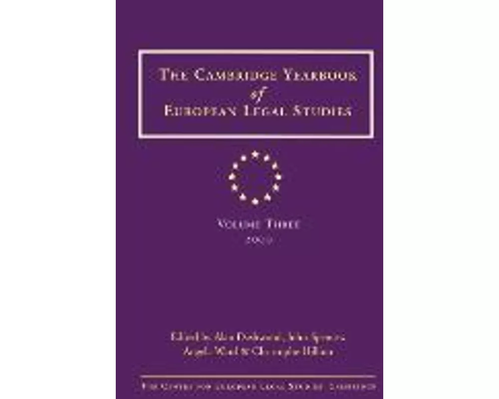 Cambridge Yearbook of European Legal Studies Vol 3, 2000
