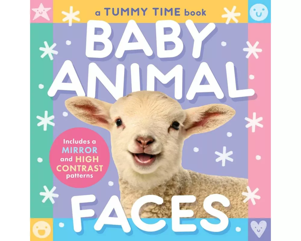 Baby Animal Faces (a Tummy Time, High Contrast, Accordion Board Book with Mirror for Infants)