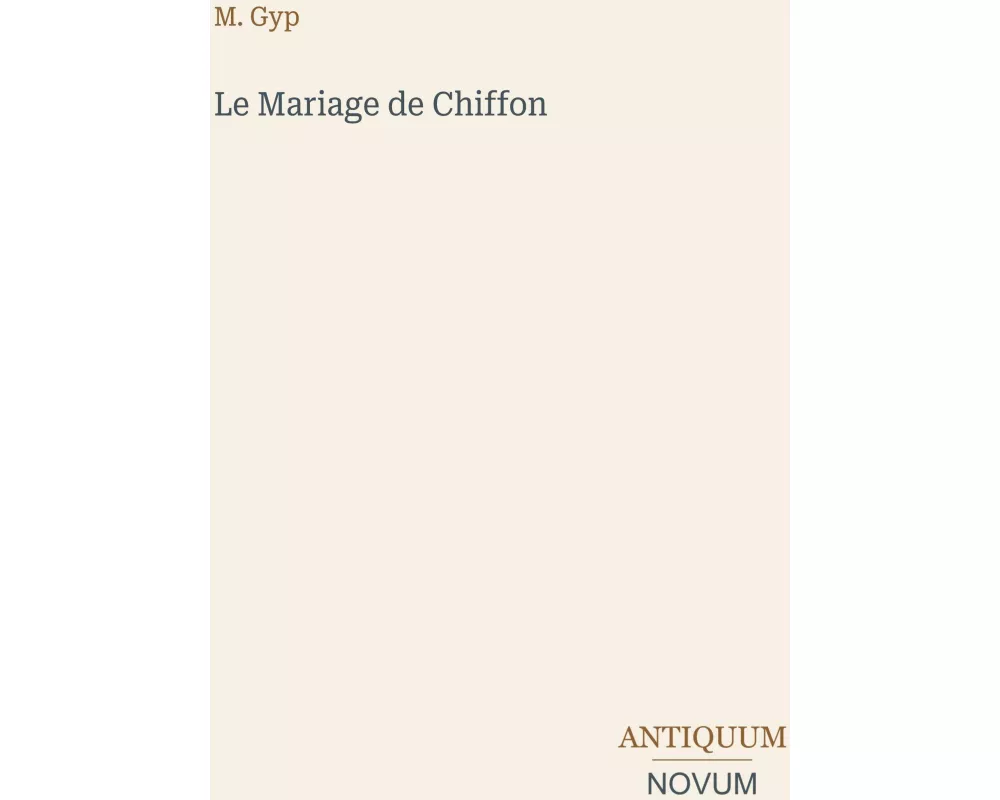 Le Mariage de Chiffon