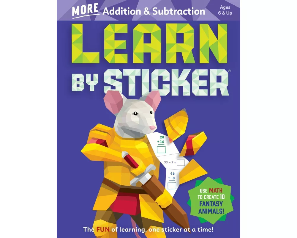 Learn by Sticker: More Addition & Subtraction