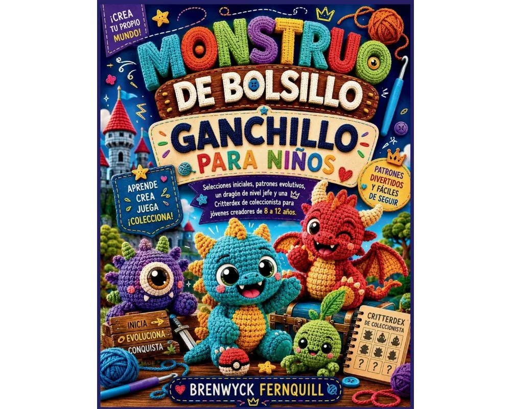 Monstruo De Bolsillo Ganchillo Para NiÑos