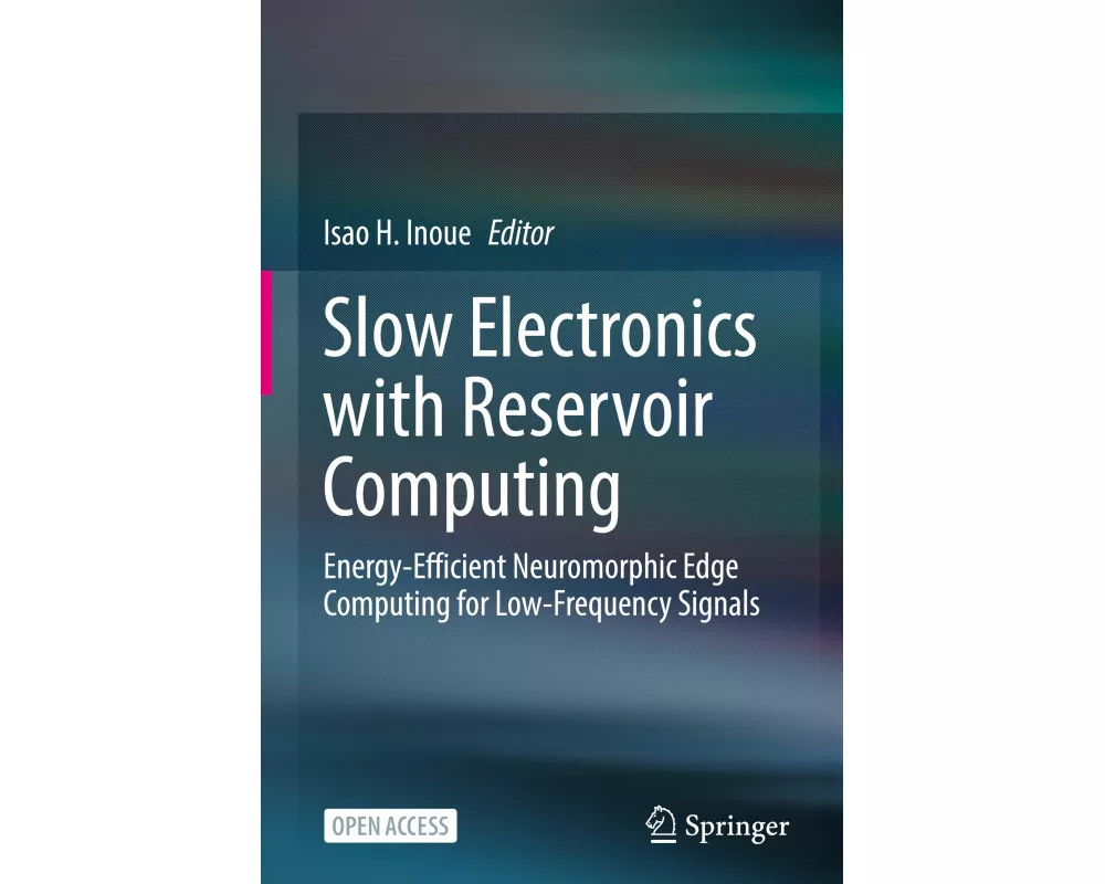 Slow Electronics with Reservoir Computing