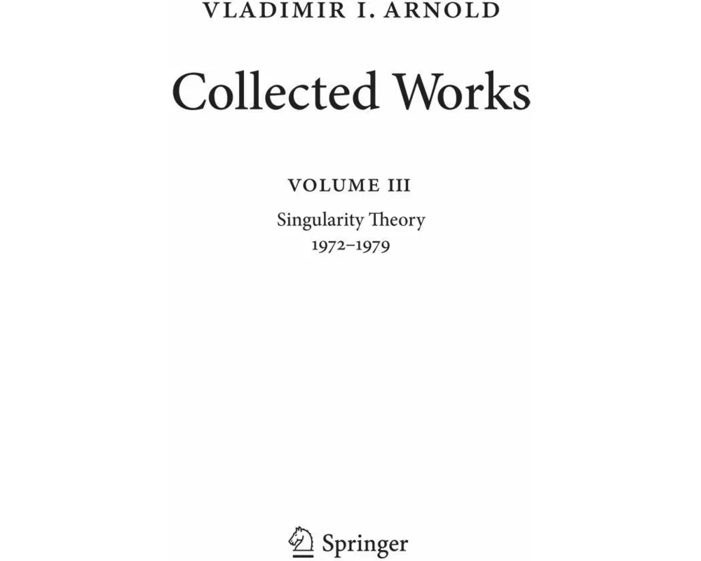 Vladimir Arnold – Collected Works