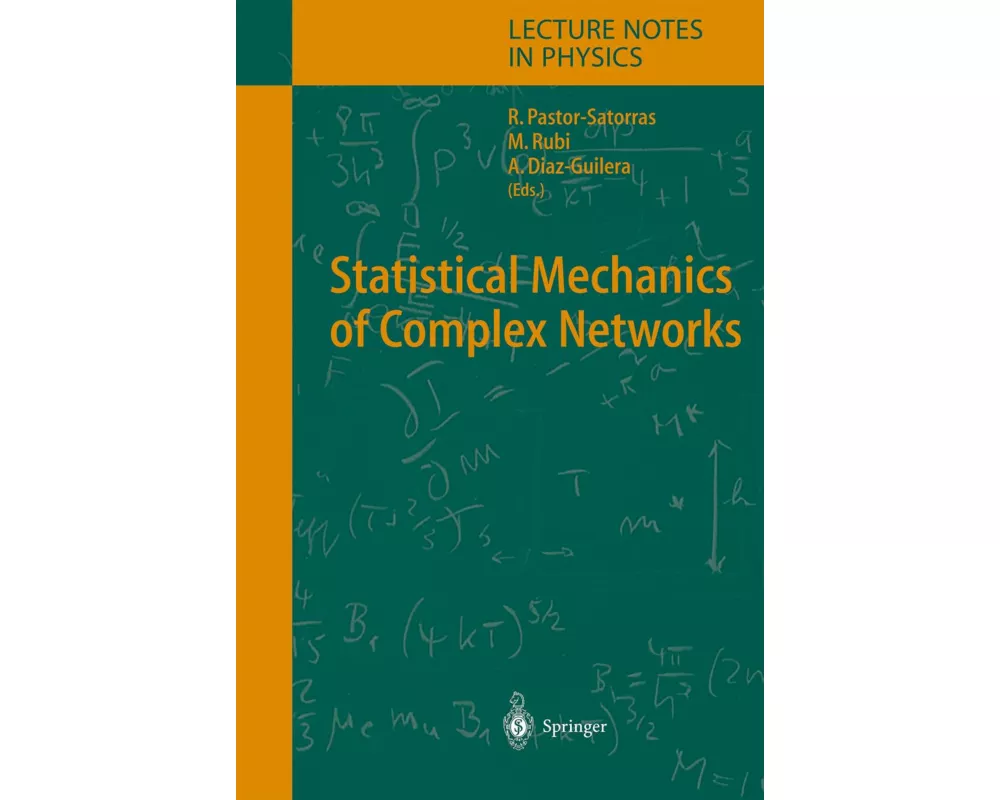 Statistical Mechanics of Complex Networks