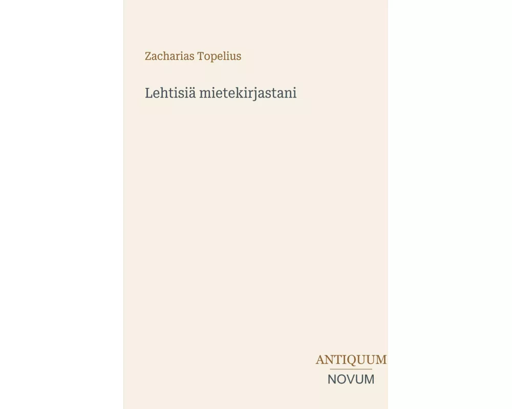 Lehtisiä mietekirjastani