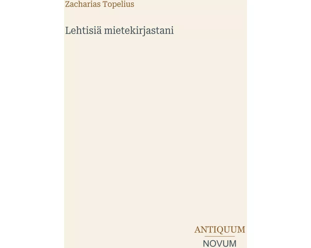 Lehtisiä mietekirjastani