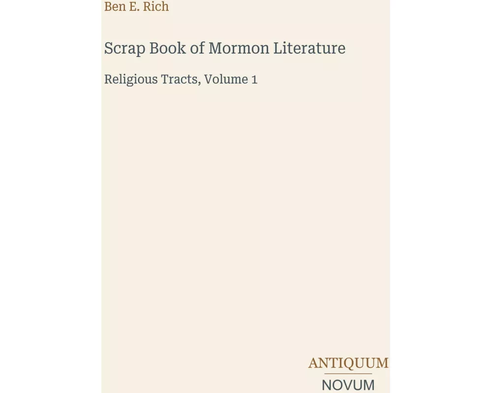 Scrap Book of Mormon Literature