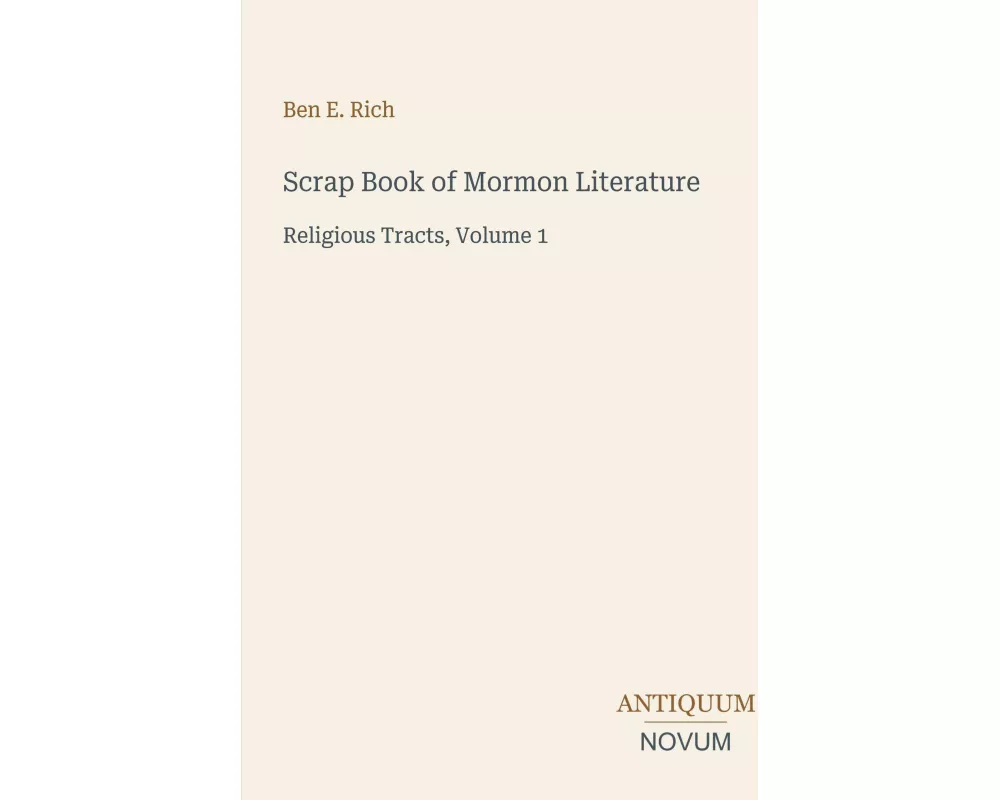 Scrap Book of Mormon Literature