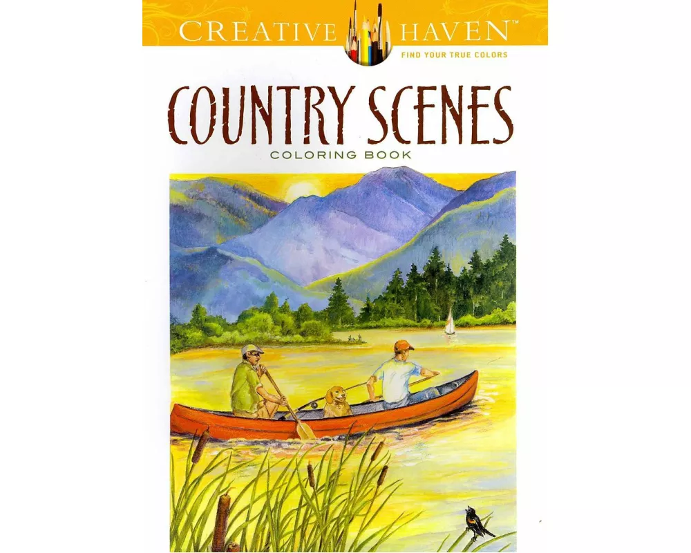 Country Scenes Coloring Book