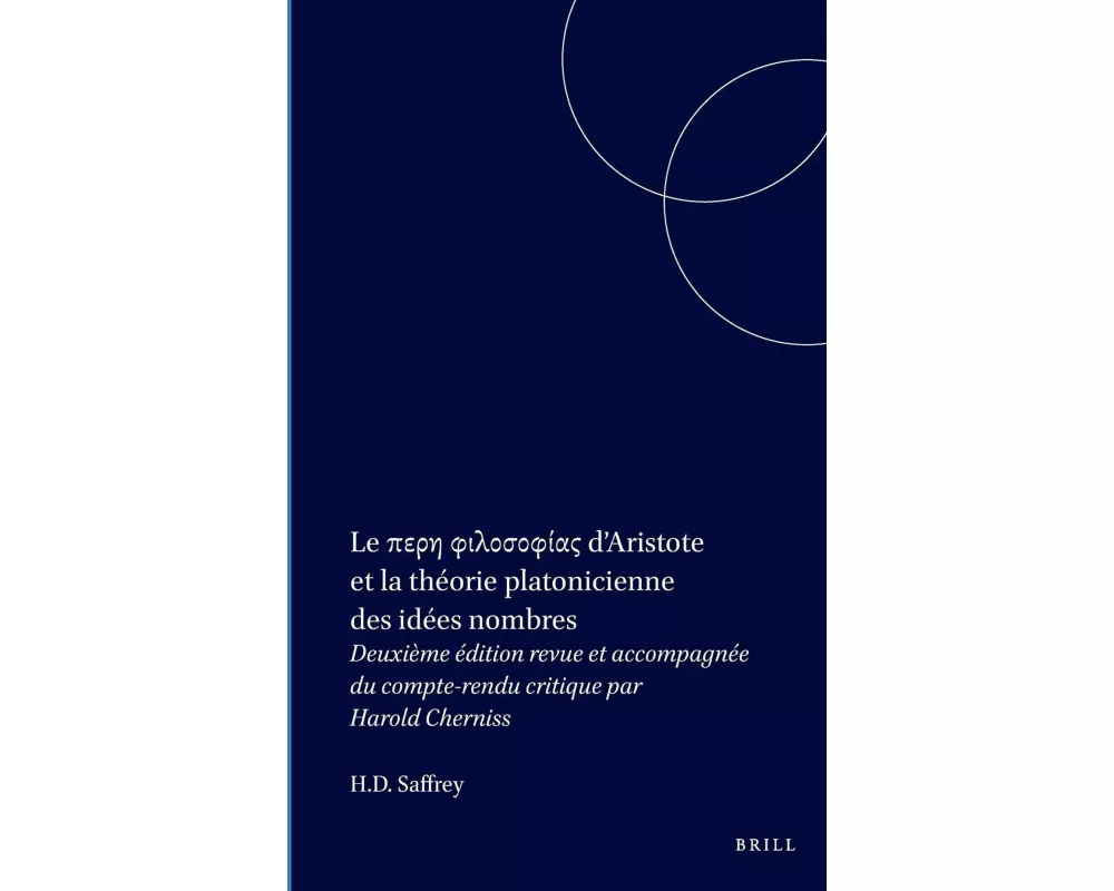 Le περη φιλοσοφίας d'Aristote et la théorie platonicienne des idées nombres