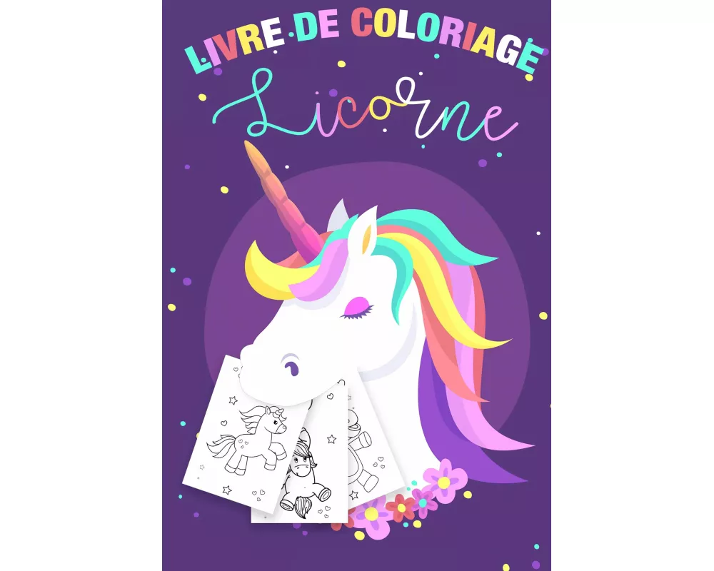 Coloriage Licornes pour Enfants 3-8 ans - Livre de coloriage Licorne et cadeau fille