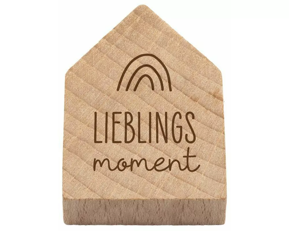 Magnetisches Holzhaus Lieblingsmoment