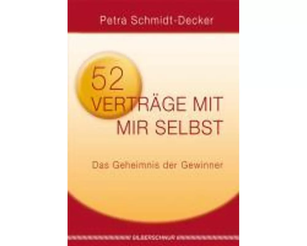52 Verträge mit mir selbst