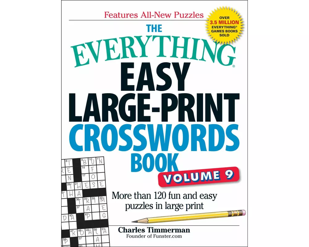 The Everything Easy Large-Print Crosswords Book, Volume 9